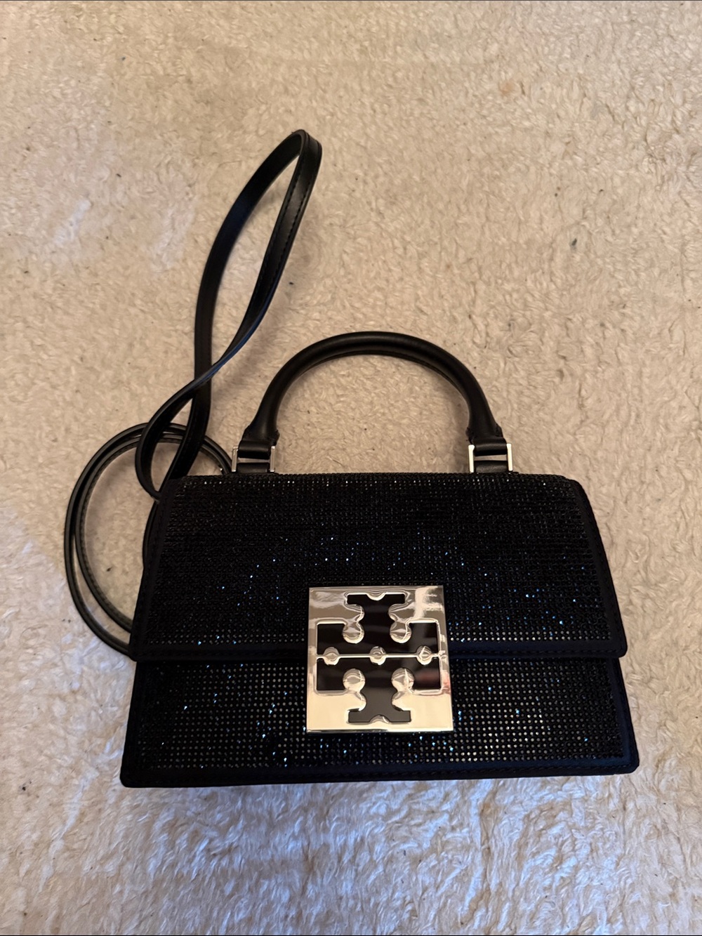 Tory Burch Black Mini Bon Bon Crossbody Bag